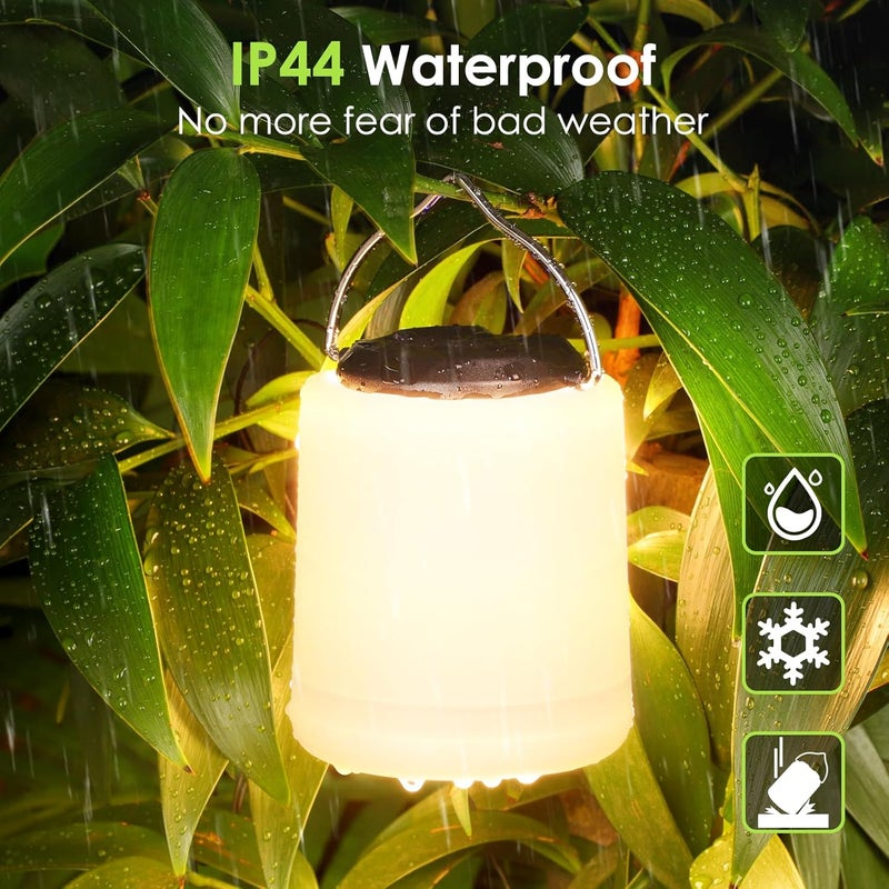 BOBKID LED Camping Lantern, Rechargeable Camping Light, 4 Modes Outdoor Flashlights Lanterns with 1000LM, Water Resistant Portable Emergency Camp Light for Hurricane Hiking Survival Kits - Black - Image 5